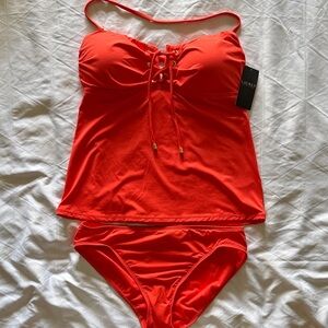 Ralph Lauren orange Swimsuit Set NWT